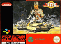 Super Conflict PAL Super Nintendo PAL box art